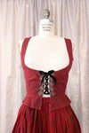 Ruby Folk Embroidered Dirndl Ensemble S/M