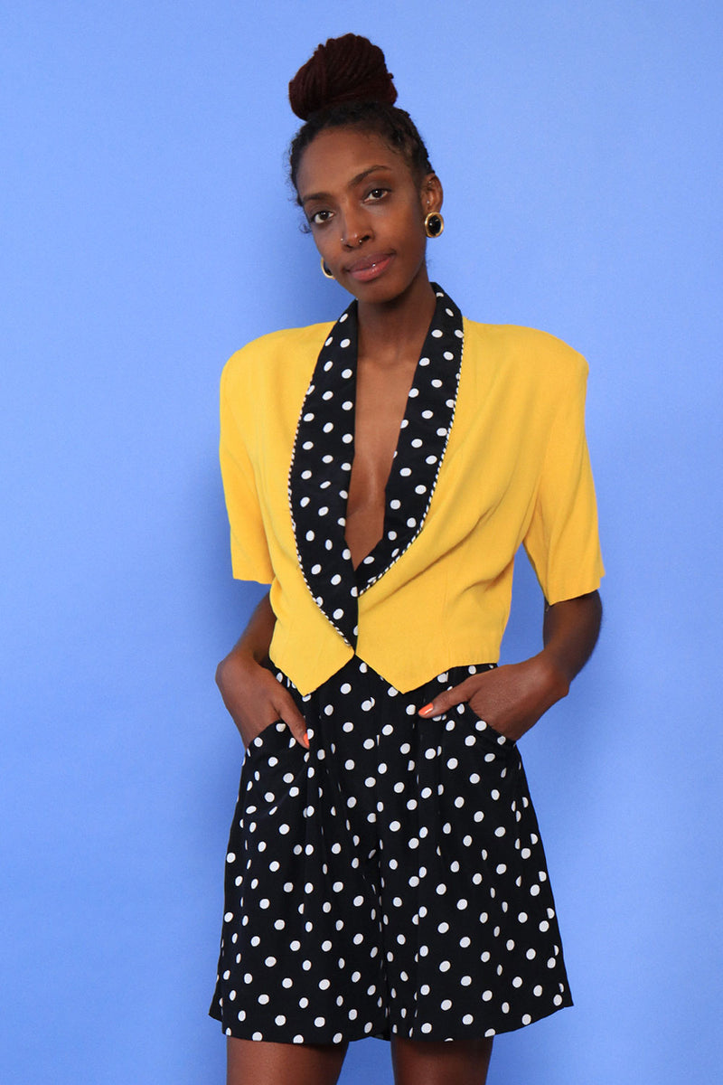 Polka dot hotsell blazer and shorts