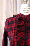 Ralph Lauren Burgundy Ruffle Blouse S/M