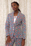 Full Floral Honeycomb Pant Suit S