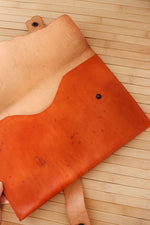 Florentine Amber Leather Envelope