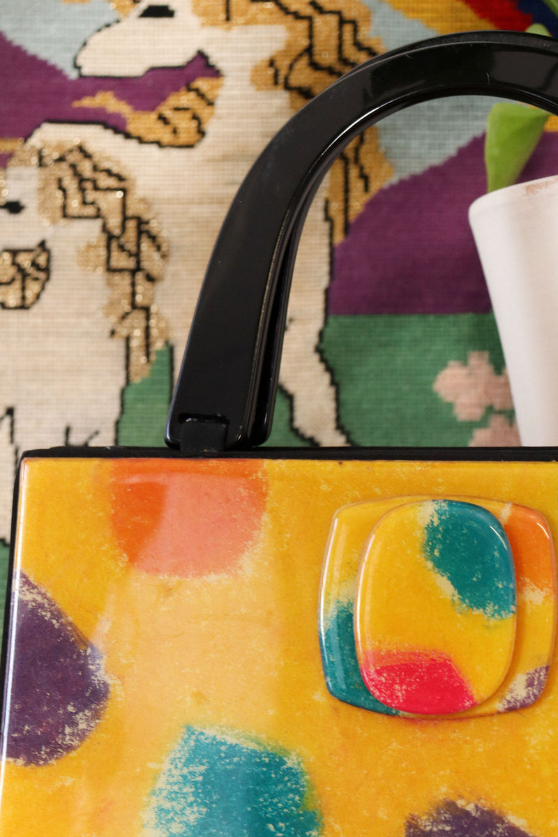 Angela Frascone Abstract Panel Handbag – OMNIA