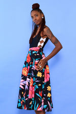 Dancing Floral Circle Skirt S/M