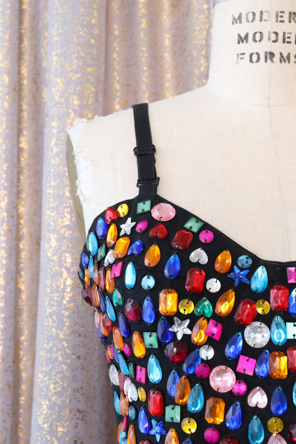 Blingy Bejeweled Bustier L