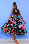 Dancing Floral Circle Skirt S/M