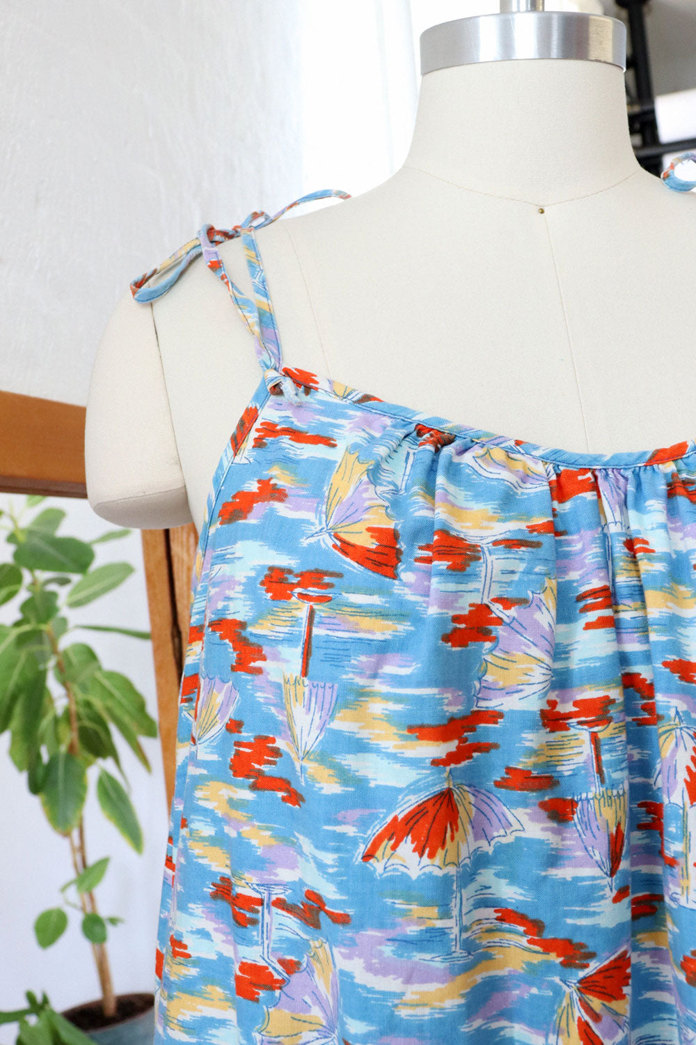 Beach Print Tent Dress M/L