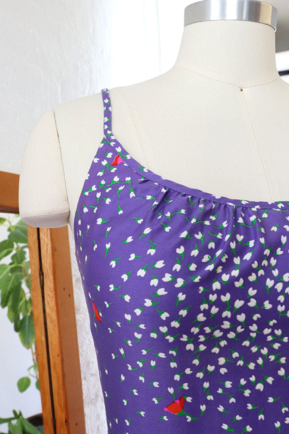 Malia Ditsy Grape Sundress S
