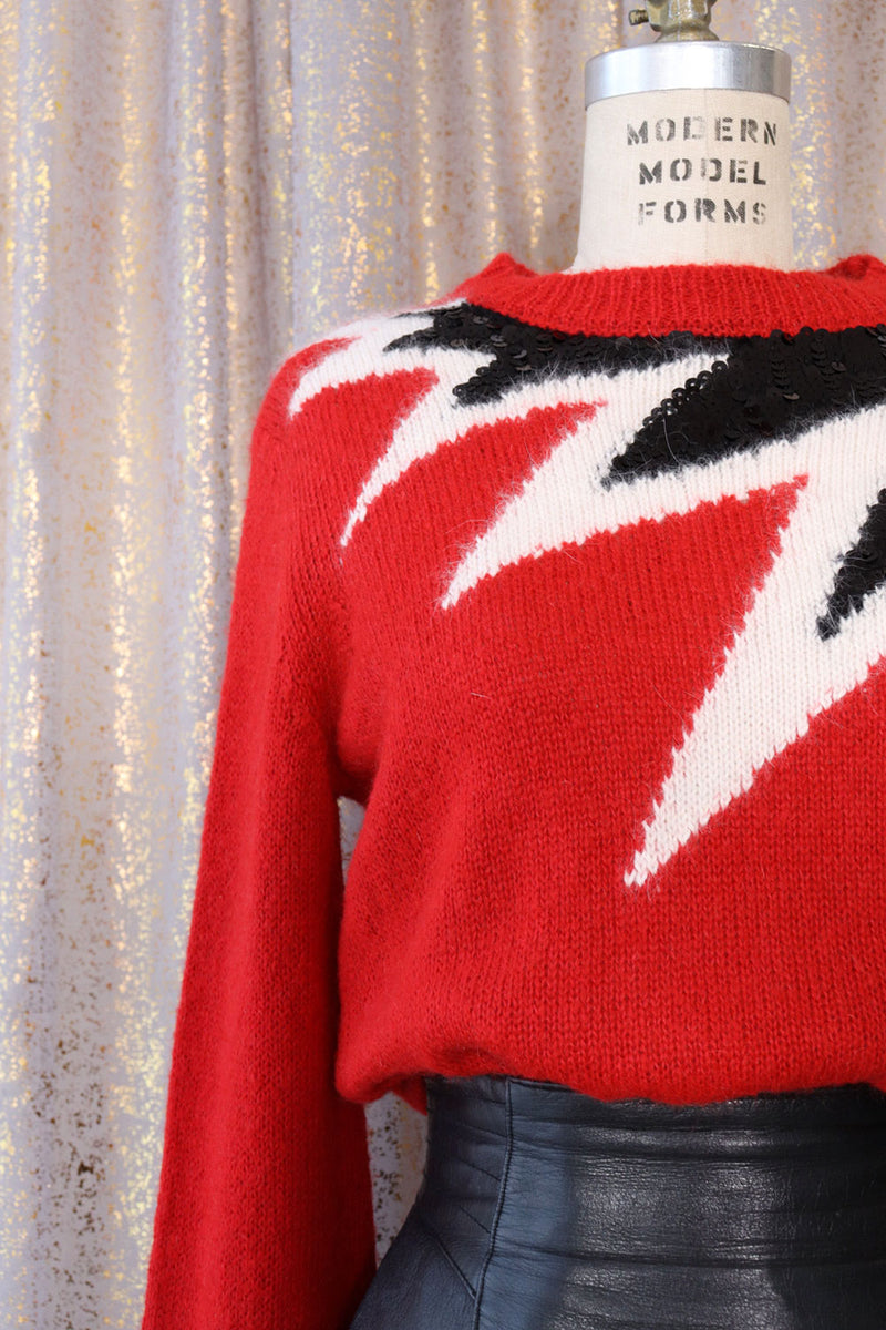 Cherry Mohair Bowie Sweater S/M