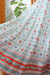 Cotton Voile Folk Pattern Dress S