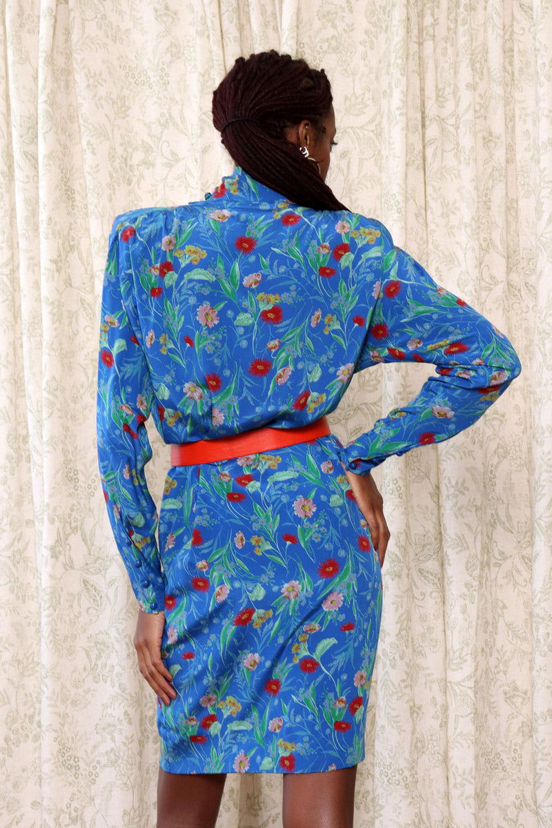 Ungaro Wildflower Silk Dress S/M