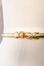 Skinny Golden Snake Belt
