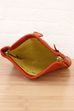 Pumpkin Leather "Tucaway" Travel Set