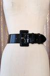 Glossy Patent Leather Belt