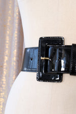 Glossy Patent Leather Belt