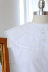 Collared Crisp White Shell L