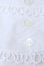 Collared Crisp White Shell L