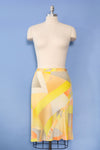 Leonard Zesty Silk Jersey Skirt S/M
