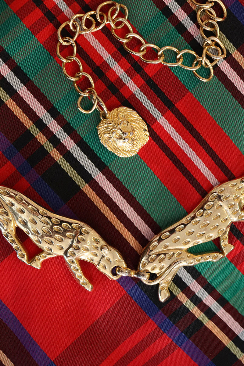 Golden Leopards Chain Belt