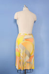 Leonard Zesty Silk Jersey Skirt S/M