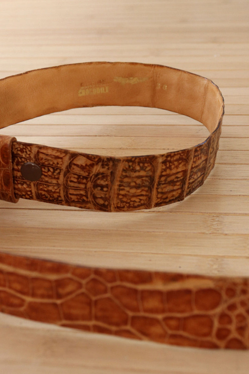 Honey Crocodile Belt