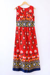 Double Floral Wide Leg Cotton Jumpsuit M