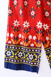 Double Floral Wide Leg Cotton Jumpsuit M