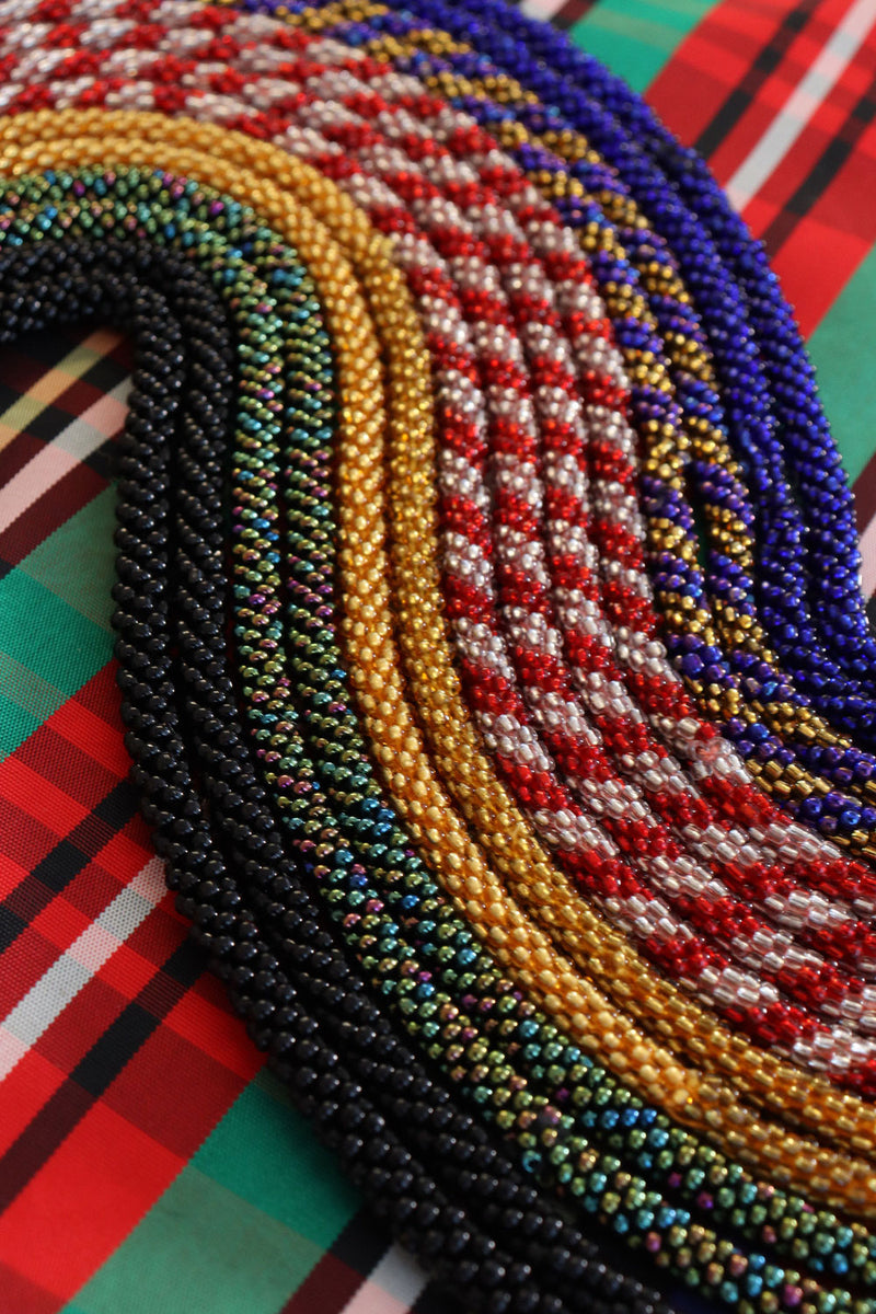 Beaded Lariat Rope Necklaces - Assortment