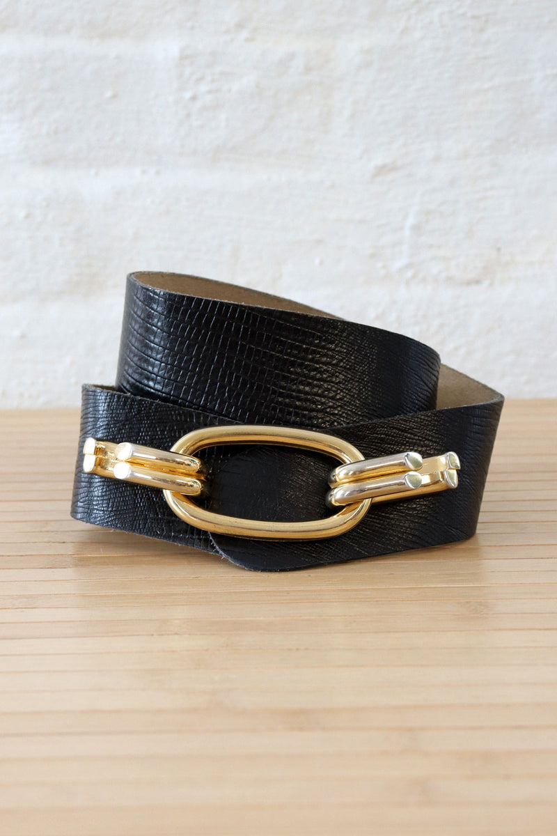 Curved Calderon Chunky Hardware Belt