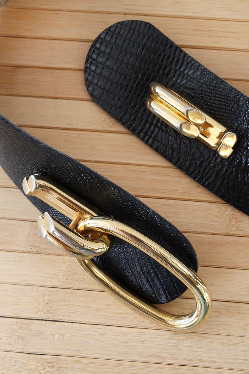 Curved Calderon Chunky Hardware Belt