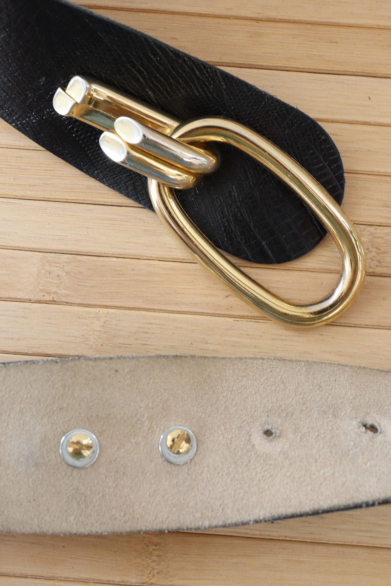 Curved Calderon Chunky Hardware Belt