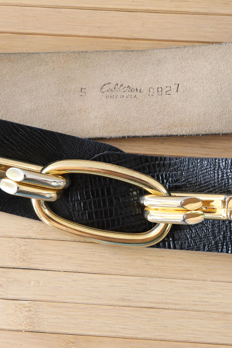 Curved Calderon Chunky Hardware Belt