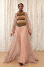Hilary Floyd Balloon Sleeve Chiffon Gown XS-M