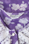 Violet Voile Ruffle Blouse S/M