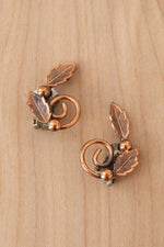 Fall Foliage Copper Clip-ons