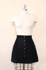 Ebony Suede Snap Mini S