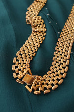Wavy Goldtone Chain Necklace