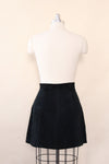 Ebony Suede Snap Mini S
