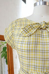 Daffodil Plaid Voile Dress M