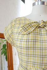 Daffodil Plaid Voile Dress M