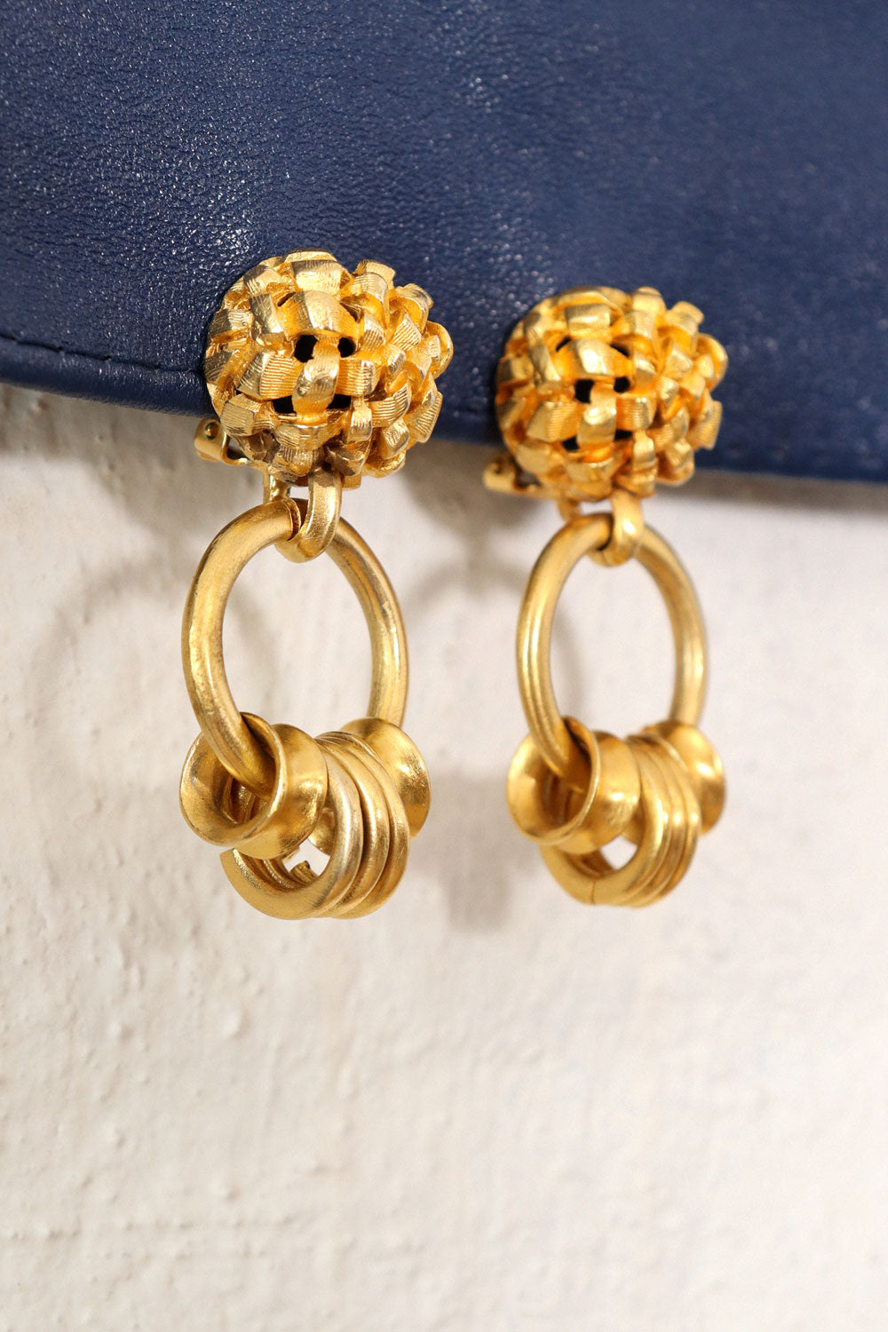 Clara Textural Door Knocker Earrings