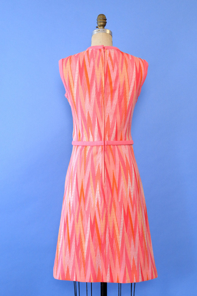 Psych Pink Knit Dress L
