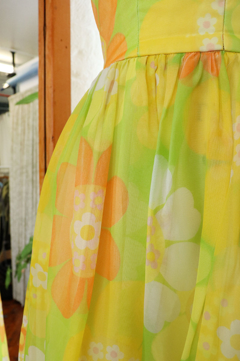 Citrus Floaty Floral Maxi M