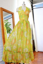 Citrus Floaty Floral Maxi M