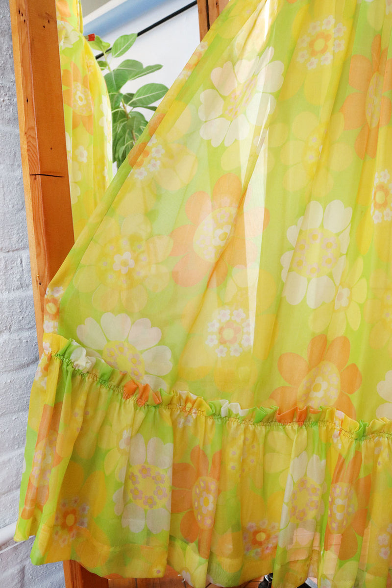 Citrus Floaty Floral Maxi M