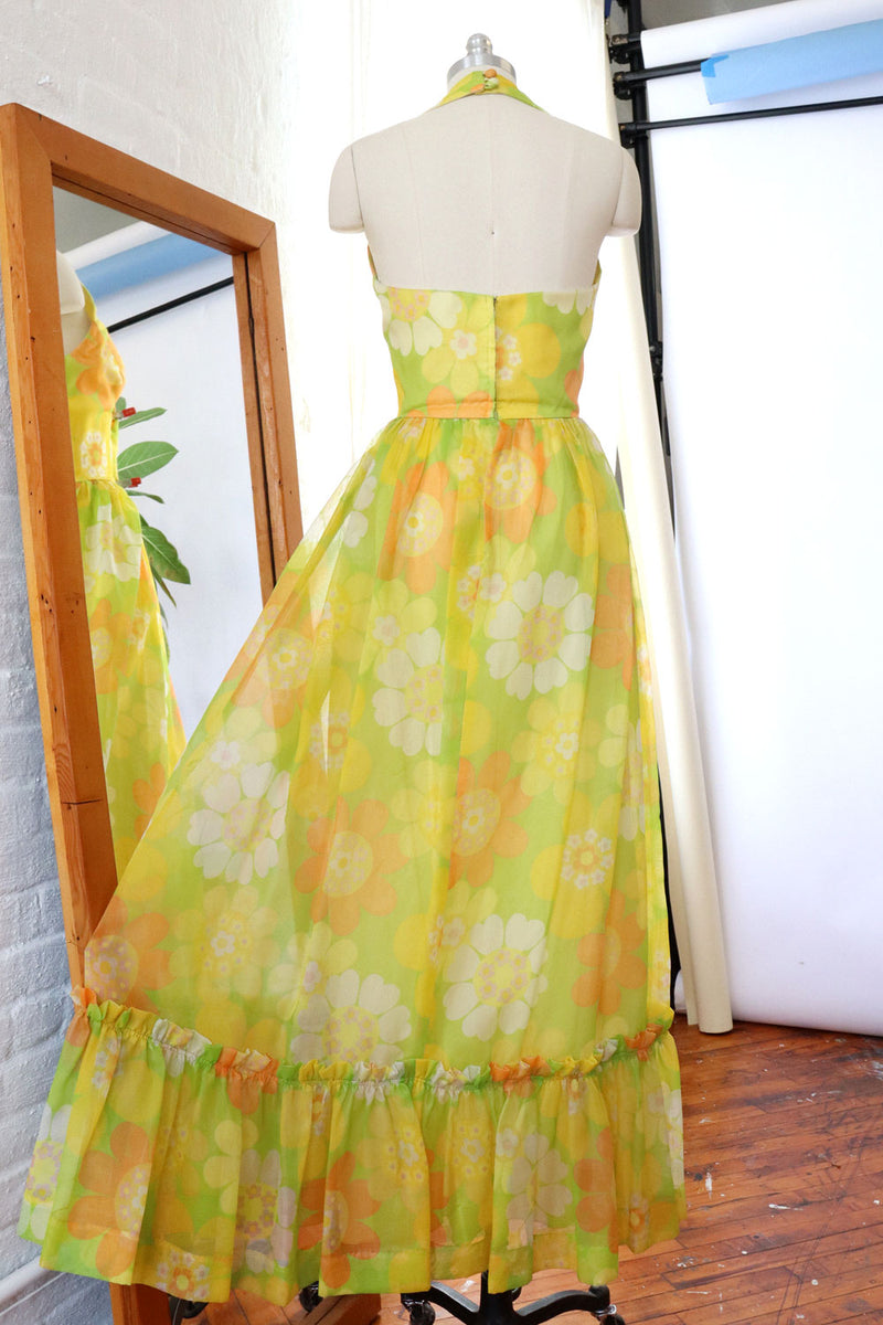 Citrus Floaty Floral Maxi M