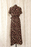 Cocoa Floral Wrap Dress M/L