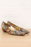 Tapestry Floral Wod Heel Shoes 8