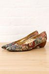 Tapestry Floral Wod Heel Shoes 8
