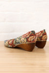 Tapestry Floral Wod Heel Shoes 8