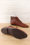 Mahogany Leather Booties 8